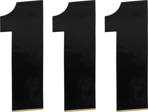 MOOSE RACING Vinyl Race Numbers Black -0