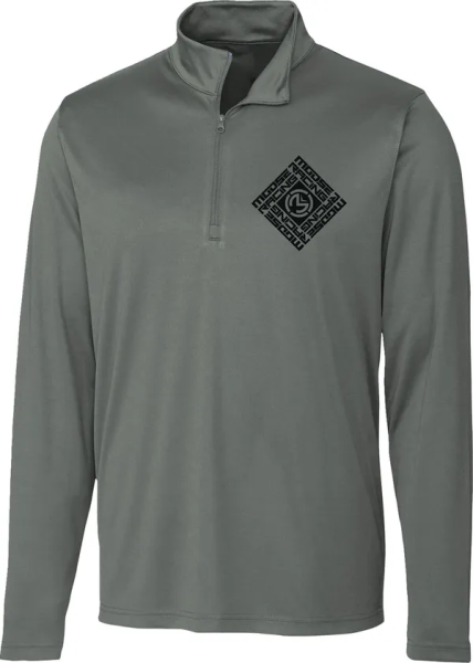 Pulover MOOSE RACING Spin Sync Quarter Zip Gray-0