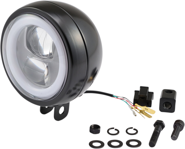 Headlight Capsule Black, 1, nordicamoto.ro