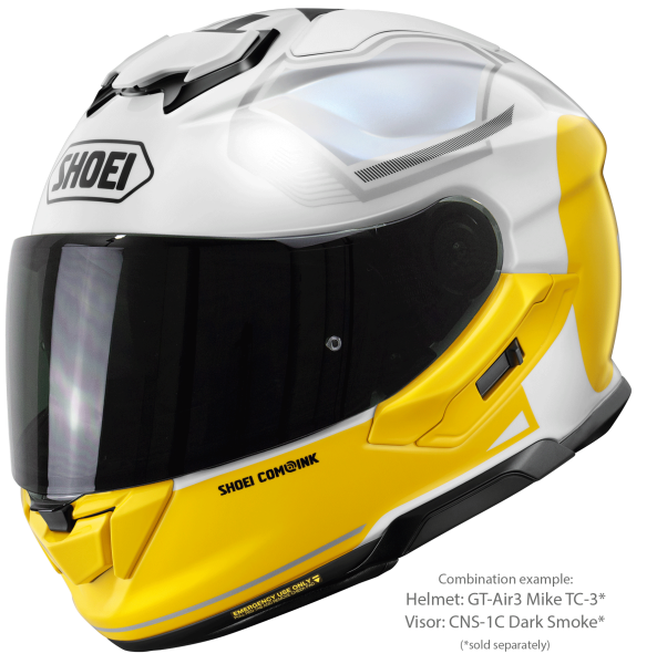 Casca integrala SHOEI GT-AIR3 MIKE TC-3 Alb/Galben XXL-3