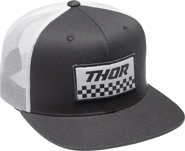 Hat Thor S23 Checkr Gy/wh Gray ONE SIZE, 1, nordicamoto.ro