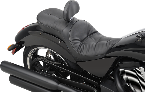 Ez Glide Ii Backrest Compatible Low-profile Leather Touring Seat Black, 3, nordicamoto.ro