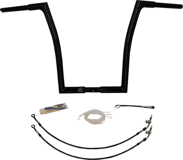 1-1/4(r) Ez Install Flat Top Handlebar Kit Black, 1, nordicamoto.ro