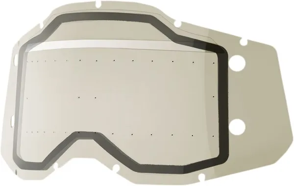 Lentila dubla Ochelari 100% Accuri 2/Racecraft 2/Strata 2 Forecast Gray-0