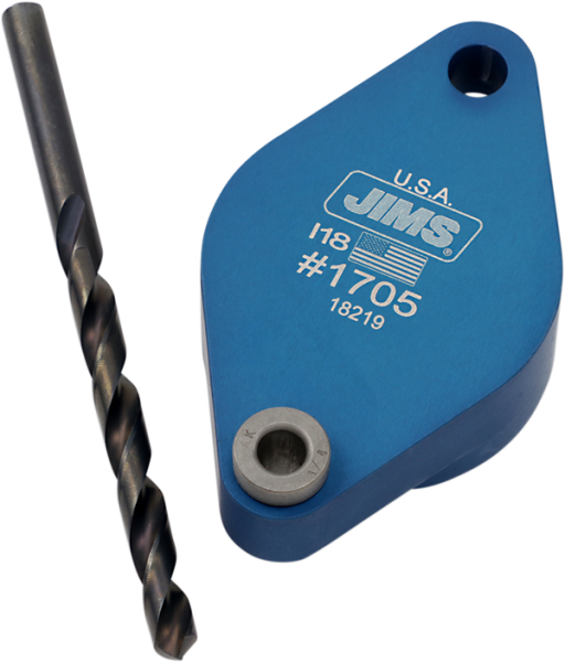 Exhaust Stud Drill Plate Blue, Anodized, 1, nordicamoto.ro