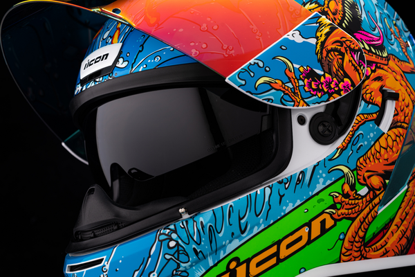 Casca Icon Airform Dino Fury Blue-2