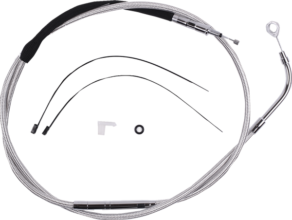 High-efficiency Polished Stainless Clutch Cable Silver, 2, nordicamoto.ro