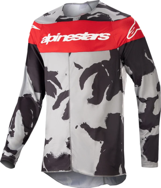 Tricou Copii Alpinestars Racer Tactical Camo Grey/Yellow-1