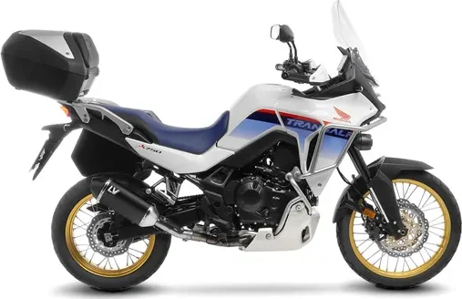 Tobă de eșapament LeoVince LV-14 Black Edition Slip-On pentru Honda XL750 Transalp, 3, nordicamoto.ro