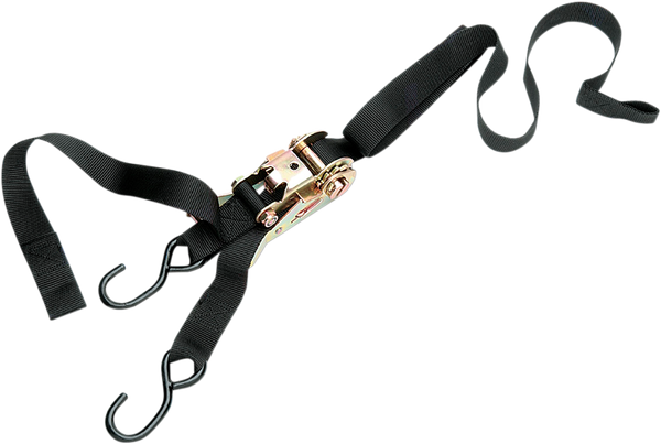 Heavy-duty Ratcheting Tie-downs With Built-in Assist Black, 1, nordicamoto.ro