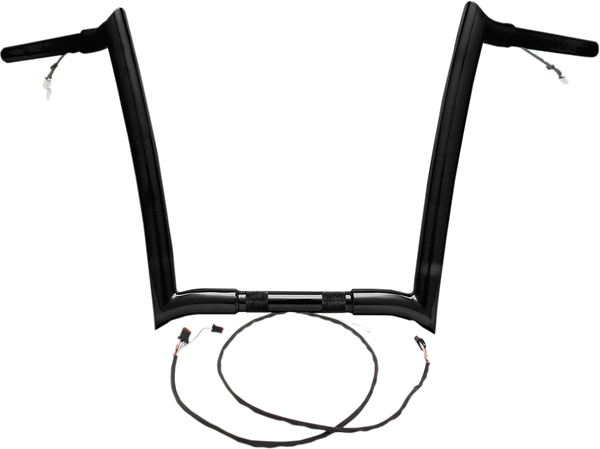 Pre-wired Monkey Bar Handlebar Black, 1, nordicamoto.ro