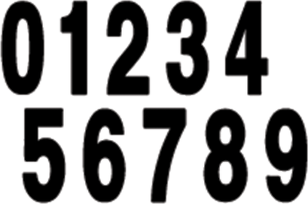 Standard Numbers Black, 2, nordicamoto.ro