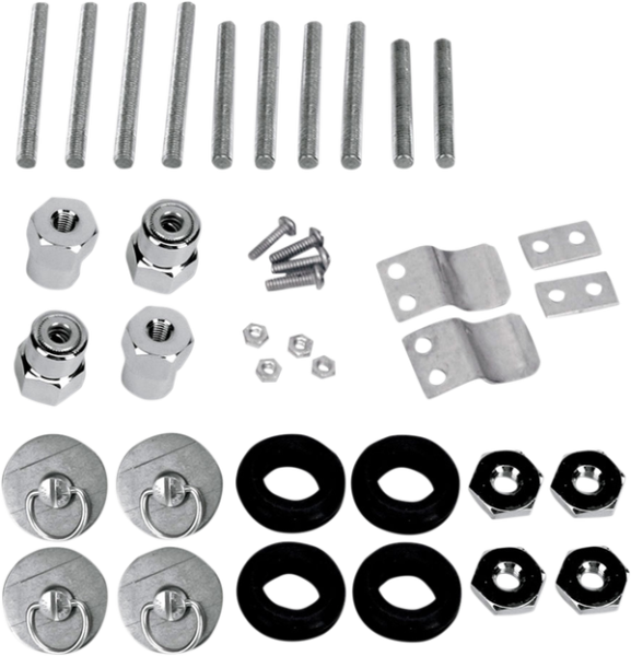 S4 Quick-disconnect Saddlebag Docking Post And Fastener Kit Gray, 1, nordicamoto.ro