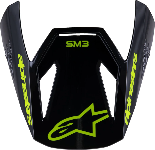 Viziera Casca Copii Alpinestars Sm3 Radium Black/Yellow