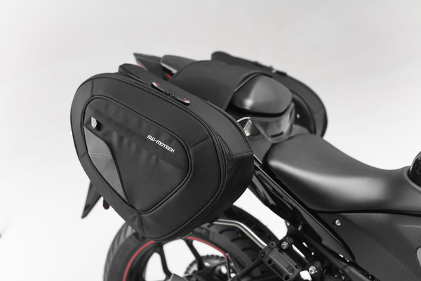 Blaze Saddlebag Set Black, Gray, 1, nordicamoto.ro