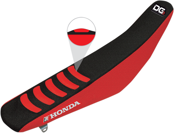Double Grip 3 Seat Cover Red, 3, nordicamoto.ro