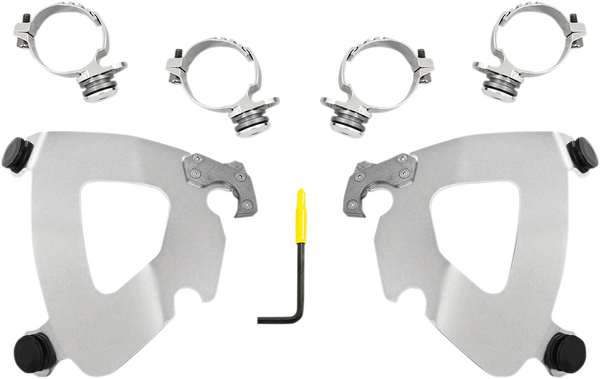 Gauntlet Fairing Trigger-lock Hardware Kit Polished, 1, nordicamoto.ro