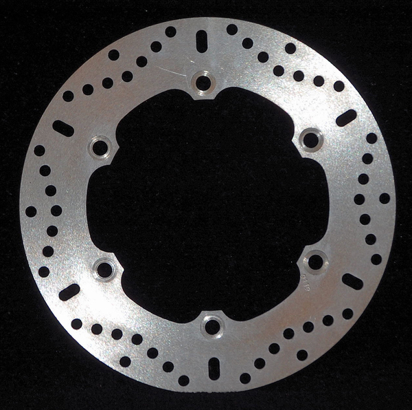 Round D-series Scooter Brake Rotor Silver, Stainless Steel, Zinc, 1, nordicamoto.ro