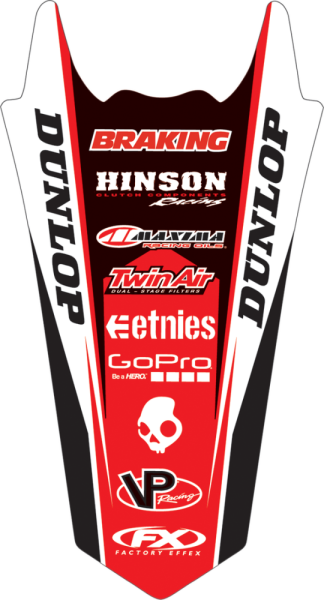 Rear Fender Kit Black, Orange, 2, nordicamoto.ro