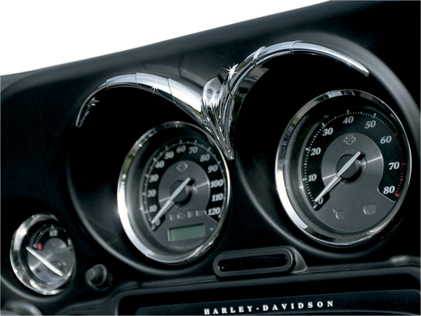 Speedometer/tachometer Gauge Brow Chrome, 2, nordicamoto.ro