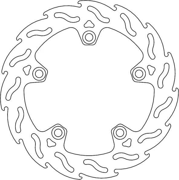Seria Flame cu rotor fix, argintiu, oțel inoxidabil, 1, nordicamoto.ro