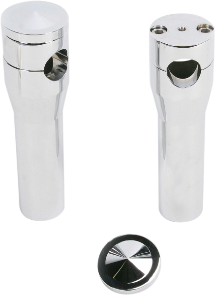Elite Custom Billet Aluminum Risers Silver, 1, nordicamoto.ro