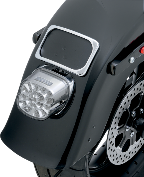Small Radius Three-bolt Style License Plate Mount Assembly Chrome, 1, nordicamoto.ro