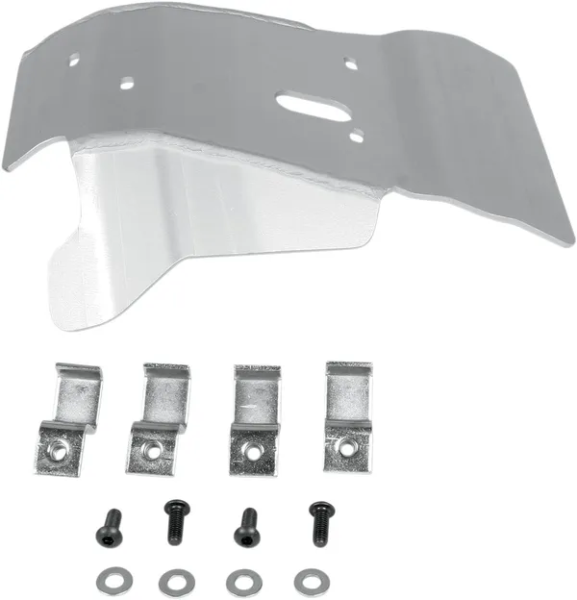 MOOSE RACING Aluminum Skid Plate Silver 