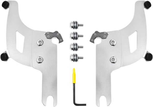 Bullet Fairing Trigger-lock Hardware Kit Silver, 1, nordicamoto.ro