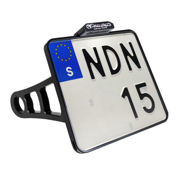 License Plate Side Mounts White, 1, nordicamoto.ro
