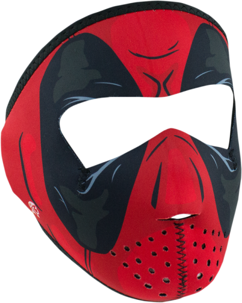 Full Face Mask Red Dawn Small Size Black, Red S, 1, nordicamoto.ro
