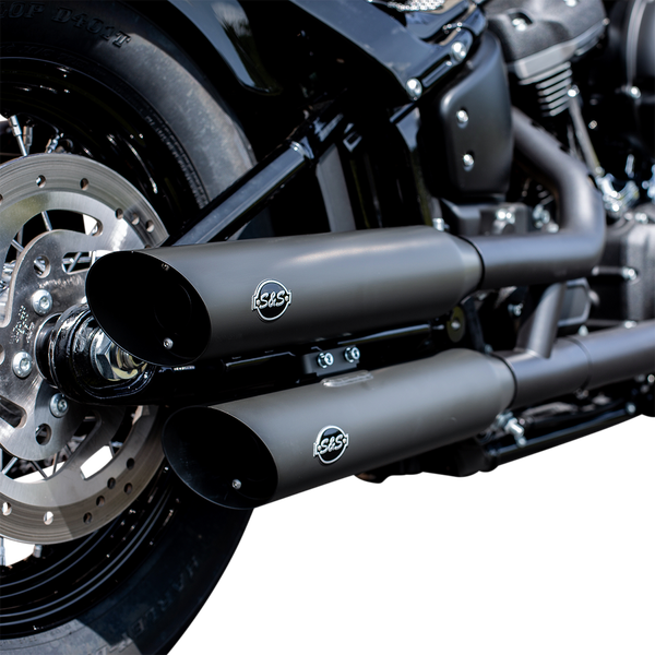 Slash-cut Slip-on Mufflers Guardian Black, 2, nordicamoto.ro