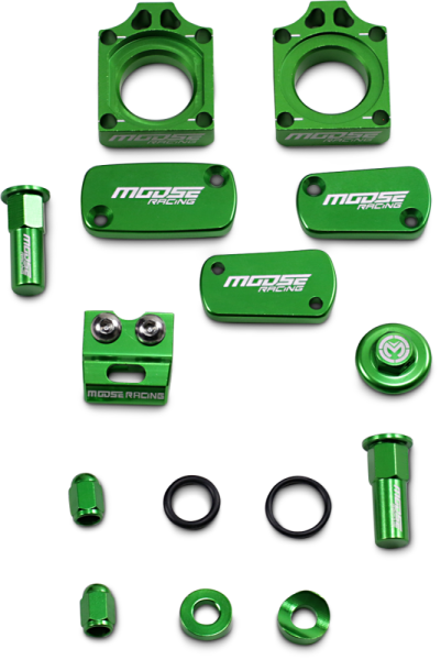 Bling Pack Kit Green, Anodized, 1, nordicamoto.ro