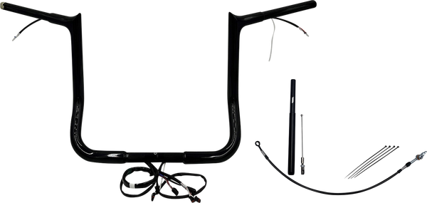 Plug & Play Ez Install 1-1/4(r) Pointed Top Handlebar Kit Black, 1, nordicamoto.ro
