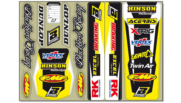 Decal Logo Kit Yellow, 1, nordicamoto.ro
