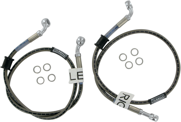 Cycleflex Two-line Racer Brake Line Kit Silver, 1, nordicamoto.ro