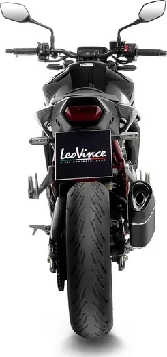 Tobă de eșapament LeoVince LV-14 R Black Edition Slip-On pentru Honda CB750 Hornet, 2, nordicamoto.ro