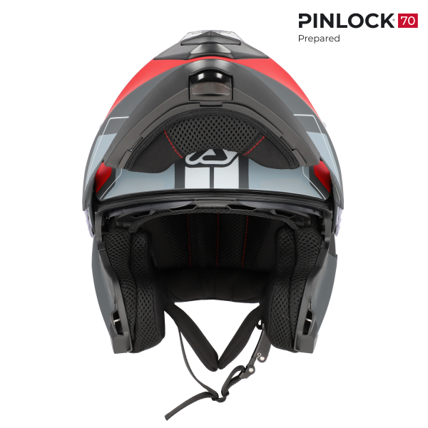 Casca Acerbis Serel 22.06 Grey/Red-7