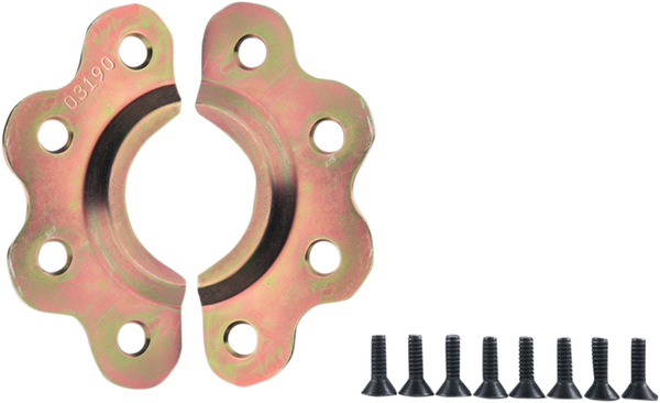 Backing Plate Kit With Screws Brass, 1, nordicamoto.ro