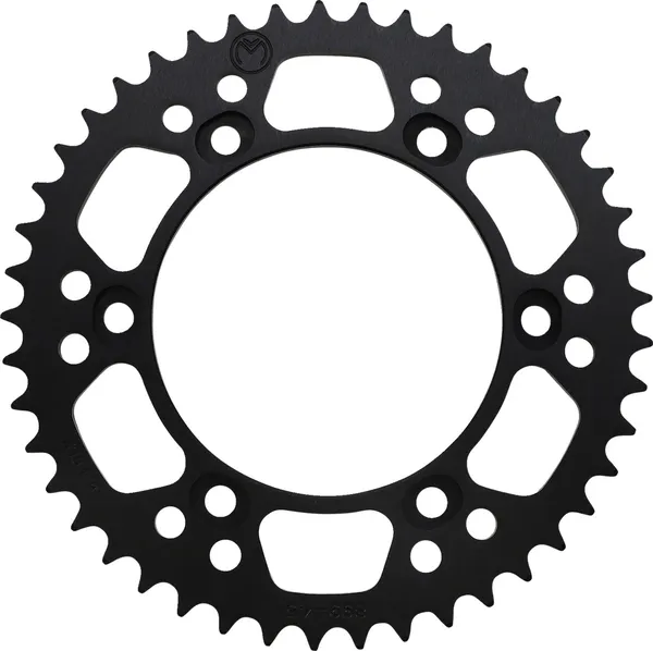 MOOSE RACING Rear Aluminum Sprocket Black -0