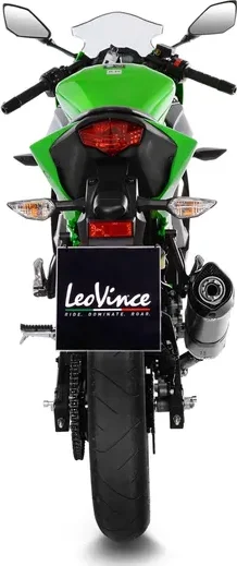 Tobă de eșapament LeoVince LV One Evo Slip-On – Oțel inoxidabil, Titanium Look, 3, nordicamoto.ro
