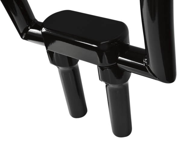Hefty Handlebar Riser & Top Clamp Kit Black, 1, nordicamoto.ro