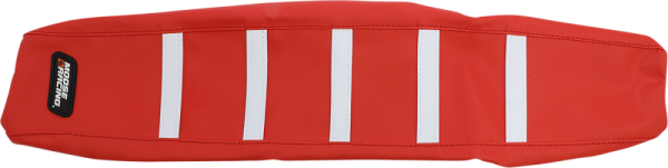 Ribbed Seat Cover Black, Red, 1, nordicamoto.ro