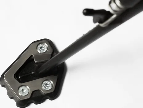 Extensie pentru piciorul suportului lateral, negru, argintiu, 1, nordicamoto.ro