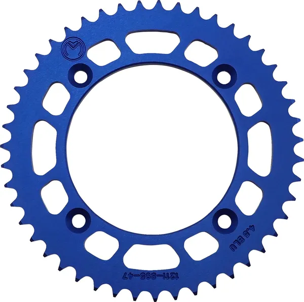 MOOSE RACING Rear Aluminum Sprocket Blue 