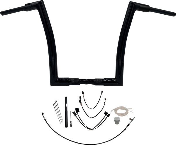 1-1/2(r) Ez Install Flat Top Handlebar Kit Black, 2, nordicamoto.ro