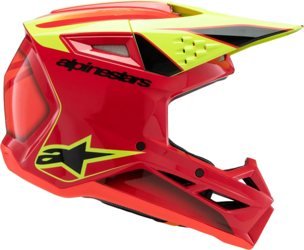 Casca Copii Alpinestars S-M3 Fray Black/Red/Yellow-1