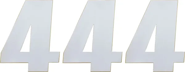 MOOSE RACING Vinyl Race Numbers White 