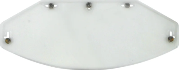 5-snap Vintage Flat Shield Clear Clear, 1, nordicamoto.ro