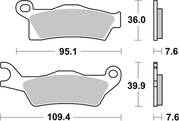 Rsi Offroad Racing Sintered Brake Pads, 2, nordicamoto.ro